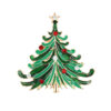 Christmas Tree Brooch Pin Women Girls Jewelry - Image 2